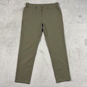 Jack Archer Jetsetter Tech Pants Men 34x30 Green Chino Slim Fit Golf Performance